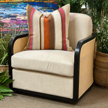 Load image into Gallery viewer, Cane/Black Swivel Chair
