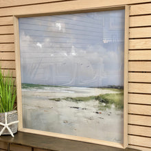 Load image into Gallery viewer, Framed Shore Under Clouds Art
