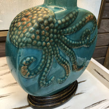 Load image into Gallery viewer, Turquoise Octopus Lamp
