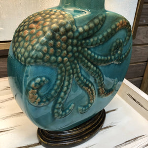 Turquoise Octopus Lamp