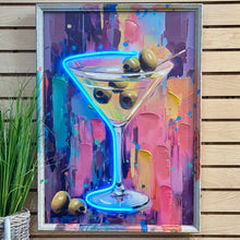 Load image into Gallery viewer, Light-up Martini Art
