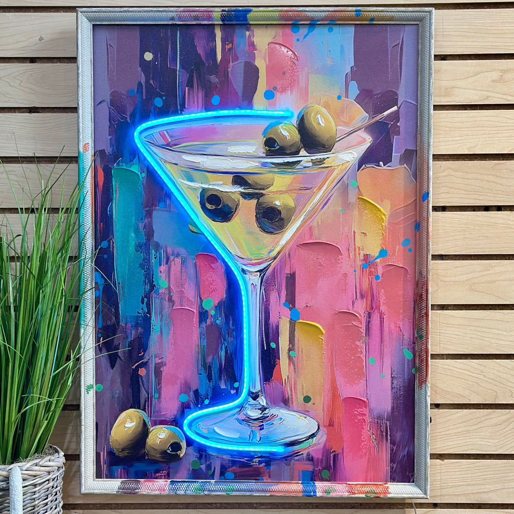 Light-up Martini Art