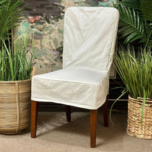 Load image into Gallery viewer, White Slicpcover Dining Chair
