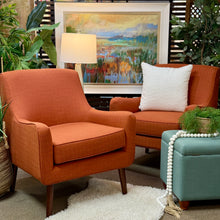 Load image into Gallery viewer, Burnt Orange Accent Chair
