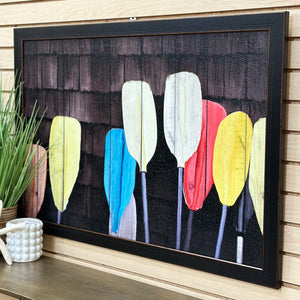 Textured Framed Paddle Art