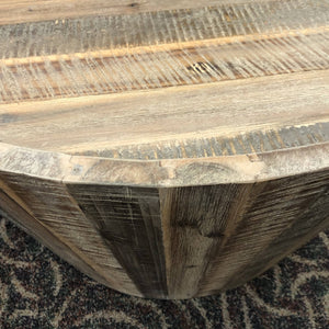 Rustic Drum Coffee Table