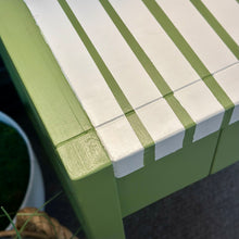 Load image into Gallery viewer, Green/White Striped Desk
