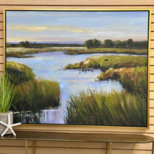 Load image into Gallery viewer, Winding Marsh Hand Painted Art
