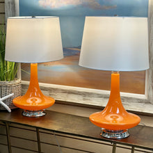 Load image into Gallery viewer, Modern Orange Glass Lamp
