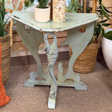 Load image into Gallery viewer, Green Bird Motif Side Table
