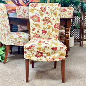 Crate &  Barrel Floral Dining Chair