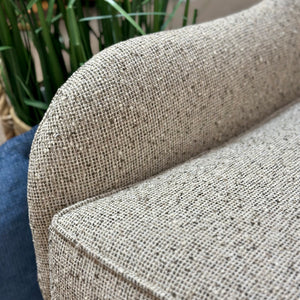 Ivory/Mocha Accent Chair