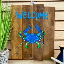 Load image into Gallery viewer, Welcome Crab Art
