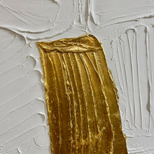 Load image into Gallery viewer, White &amp; Gold Textured Abstract
