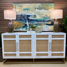 Load image into Gallery viewer, White 4DR Cane Cabinet
