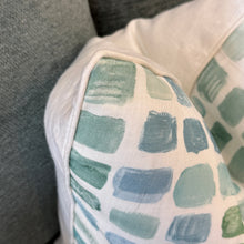 Load image into Gallery viewer, Blue/Green Down Pillow
