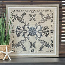 Load image into Gallery viewer, Framed Black/Beige Art
