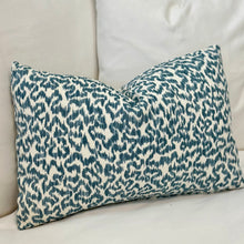 Load image into Gallery viewer, Blue/White Squiggly Designer Lumbar
