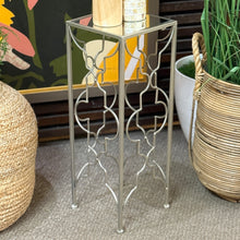 Load image into Gallery viewer, Silver Mirrored Side Table
