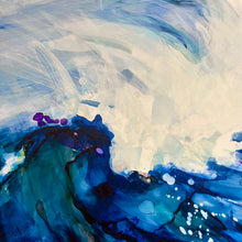 Load image into Gallery viewer, Blue Abstract Canvas
