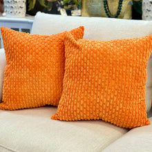 Load image into Gallery viewer, Orange Textured Pillow
