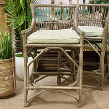 Load image into Gallery viewer, S/2 Driftwood Rattan Counterstools
