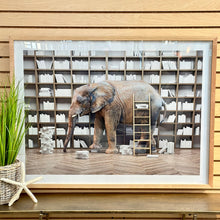 Load image into Gallery viewer, Elephant Library Art
