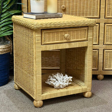 Load image into Gallery viewer, Natural Wicker Nightstand
