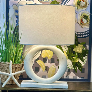 Pottery Barn Marble Ring Lamp