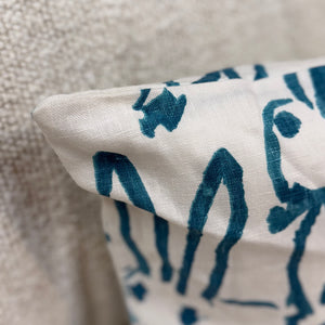 Aqua Bunny Down Pillow