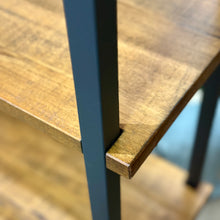 Load image into Gallery viewer, Wood/Metal Tall Book Shelf
