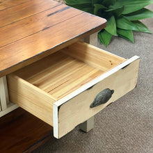 Load image into Gallery viewer, Ivory/Wood Sq. Cofee Table
