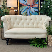 Load image into Gallery viewer, Pier1 Ivory Loveseat
