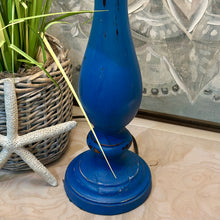 Load image into Gallery viewer, Blue Wooden Lamp
