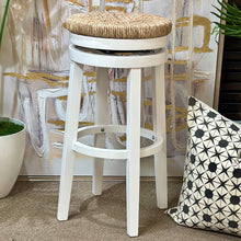 Load image into Gallery viewer, Swivel Rush Seat Barstool
