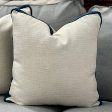Load image into Gallery viewer, Navy/Ivory Down Pillow
