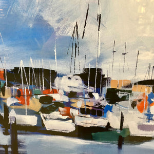 Docked Boats I Framed Art