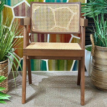 Load image into Gallery viewer, Cane/Wood Dining Chair
