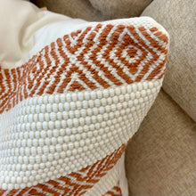 Load image into Gallery viewer, Orange Diamond Down Pillow

