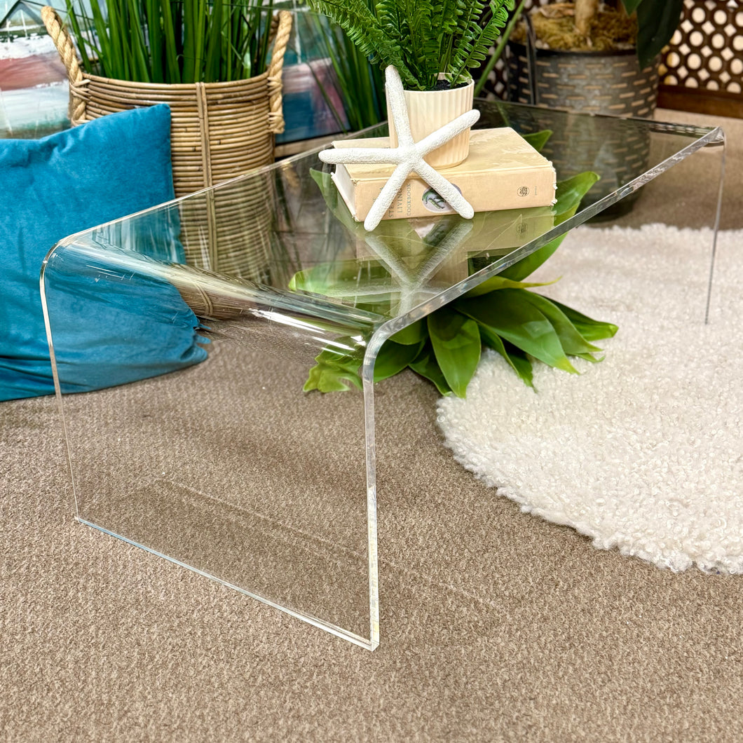 Acrylic Waterfall Coffee Table