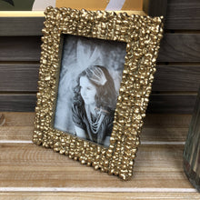 Load image into Gallery viewer, 5X7 Gold Textured Picture Frame
