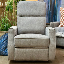 Load image into Gallery viewer, Grey Swivel Gliding Recliner
