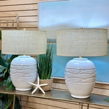 Load image into Gallery viewer, Ceramic Ivory Fish Lamp
