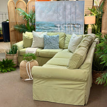 Load image into Gallery viewer, Rowe Green Slipcovered Sectional

