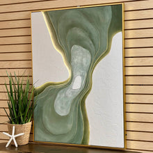Load image into Gallery viewer, LED Green Abstract Art
