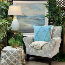 Load image into Gallery viewer, Grey Abstract Rolled Arm Chair
