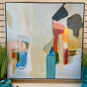 Color Block Abstract Framed