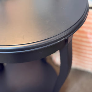 Round Black Side Table
