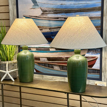 Load image into Gallery viewer, Elegant Green Ceramic Lamp

