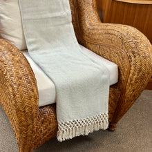 Load image into Gallery viewer, Light Blue Herringbone Throw
